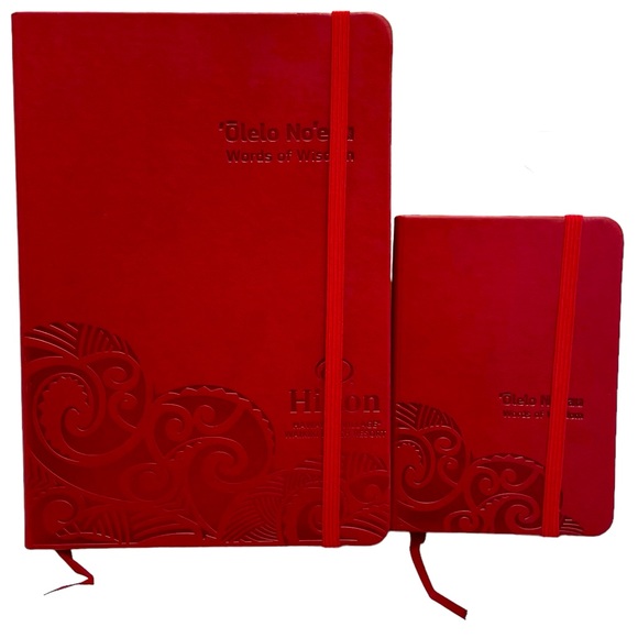 Hilton Hawaiian Village Waikiki Leeman Notebooks Journals Gift Set 6x8" & 3.5x5” - Picture 1 of 15